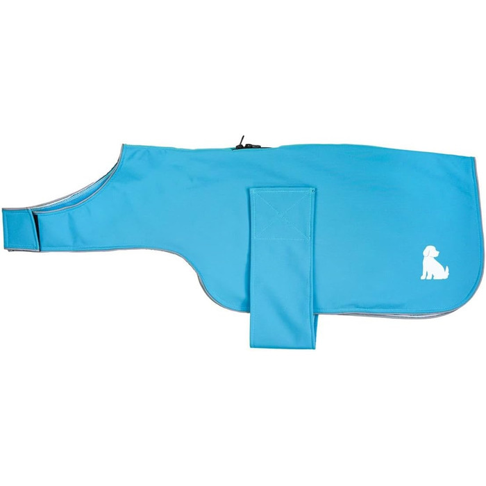 Водонепроможний та вітрозахисний софтшел-дощовик для собак, світло-блакитний, розмір M