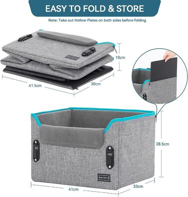 Автокрісло для собак Petsfit - сіре, для маленьких собак, з безпечним кріпленням та зручним лежаком