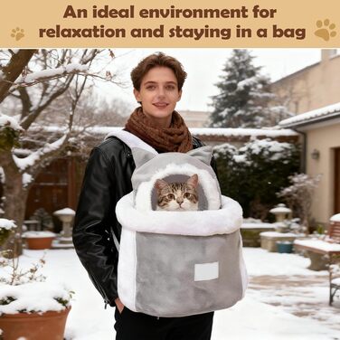Сумка-переноска для цуценят Dayysiuy: тепла, з відкритим дизайном, для подорожей та прогулянок