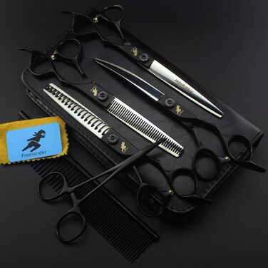 Набір професійних ножиць для грумінгу собак 7.0 дюймів (8 шт.), нержавіюча сталь