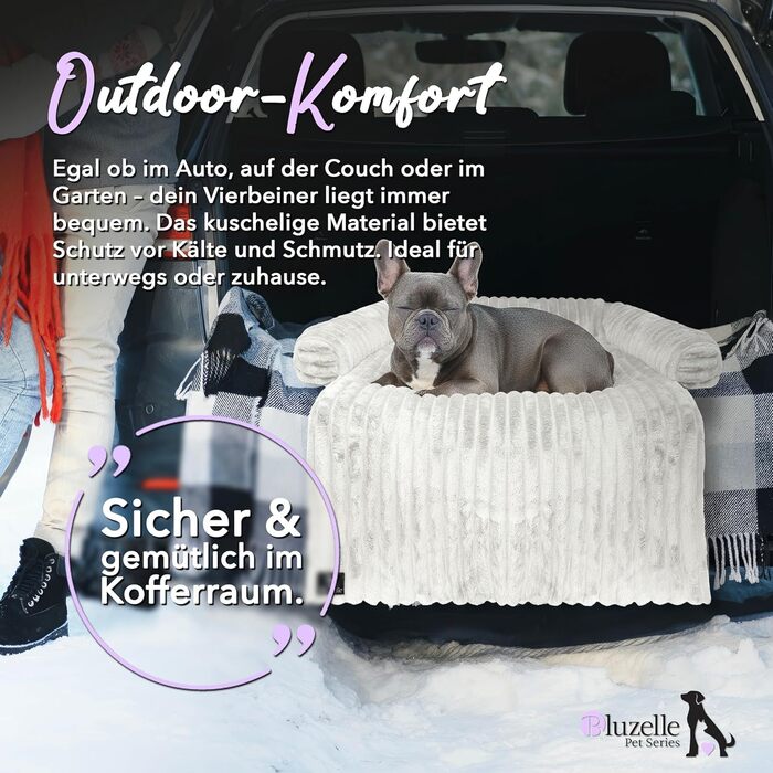 Захисний лежак для собак на диван, плюшевий коврик для собак, захисний чохол для дивана, водовідштовхувальний, можна прати, знімний чохол, колір: (слонова кістка, M - 102x85x12 см)