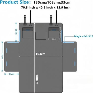 Захист для багажника для собак Hyundai Bayon 2021-2025, захист краю вантажного відсіку, килимок у багажник (Помаранчевий)