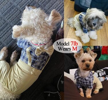 Сорочка для собак: класичний картатий комбінезон-одяг для собак, котів. Ідеально для свят, повсякденного носіння. Розмір X-Large, колір хакі.