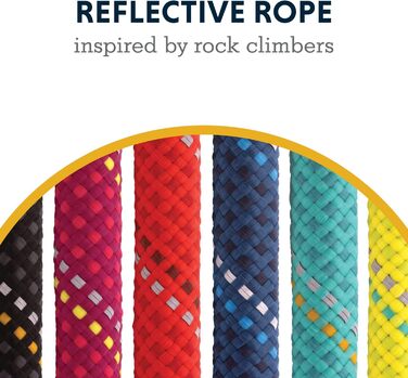 RUFFWEAR Knot-a-Collar – світловідбивний регульований нашийник для собак із мотузки, 35-51 см, Blue Moon
