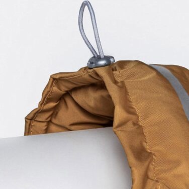 Жовта тепла зимова куртка для собак великих порід, захист від снігу та холоду