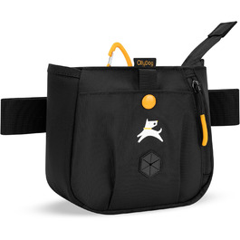 ОлліДог Backcountry Tagestasche: Сумка для ласощів та відходів для собак, з відсіком для кульок, на пояс (Raven S'25)