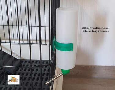 Велика клітка для гризунів MyPets XL 110x75x50 см з висувним піддоном, полицями і драбинами на колесах – вольєр для дегу, шиншил, тхорів та інших
