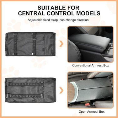 Автокрісло для собак Mittelkonsole - підставка для маленьких собак з безпечними ременями, знімне та миється, до 11,3 кг