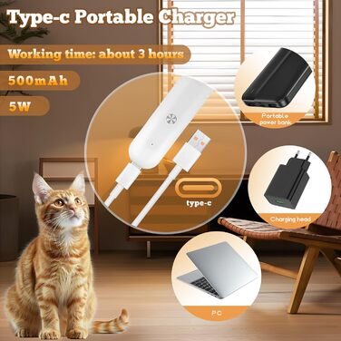 Набір для стрижки собак Journeyside 4-в-1: професійна бездротова машинка для собак та котів з 4 насадками, білий колір