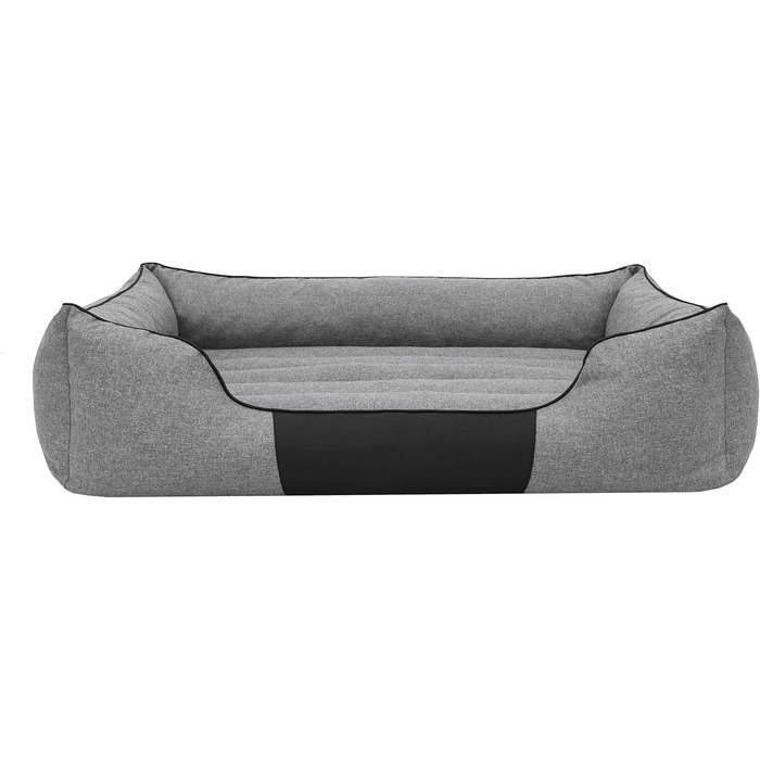 Крісло-ліжко для собак XL, 85x65 см, сіре - м'яке лежання для вашого улюбленця
