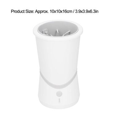 Електричний очищувач лап для домашніх тварин, USB-зарядка, автоматична мийка лап для собак і котів, інструмент для чищення, м'які силіконові щетинки, знімне дизайн