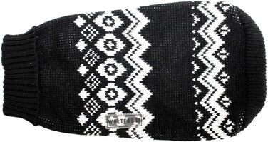 Вольтерс Норвегер: Пуловер чоловічий, 35 см, чорно-білий