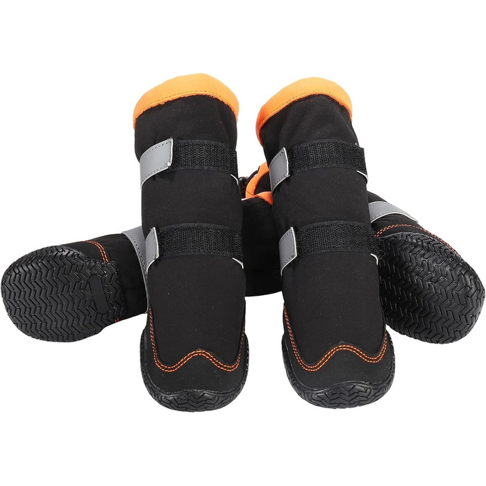 Зимові чоботи для собак, флісова підкладка, шнурок, неслизька підошва – відбивачі, для маленьких, середніх та великих собак