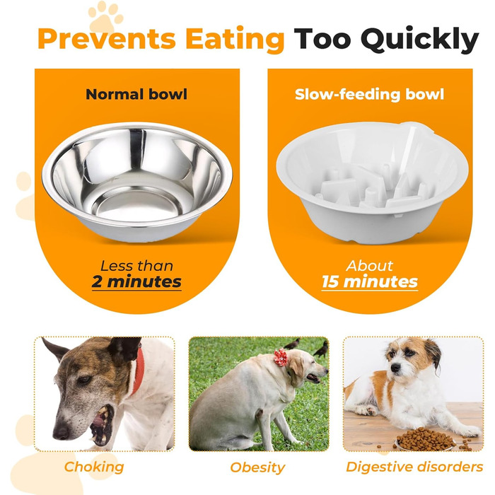 Підвищена годівниця для собак, анти-заковтування, регульована висота, для великих та середніх собак