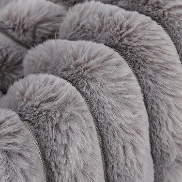 М'яка килимок для візка для дитини та домашніх тварин, теплий плюшевий, з магнітною застібкою, сірий