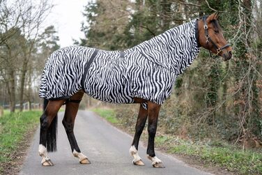 HKM 7238 Захисна попона від екземи та комах для коней Zebra, 155 см