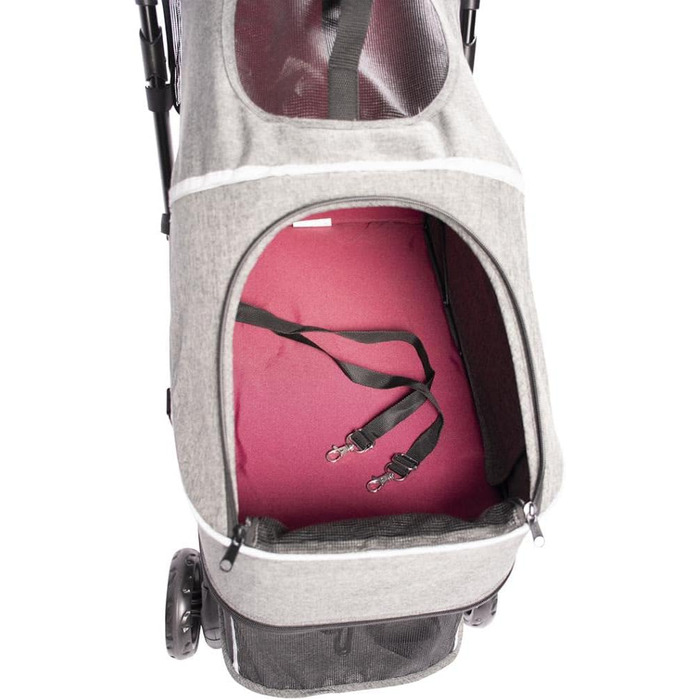 Візок для собак Laroy Group Hundebuggy Pet Buggy Deluxe сірий, 99 x 79 x 49 см, для собак з проблемами мобільності