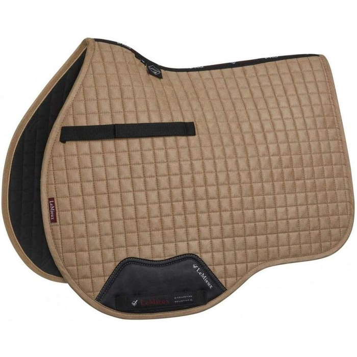 Підкладка для сідла LeMieux Prosport, велюрова шкіра, квадратна (L, велюр Salbei, квадратна)