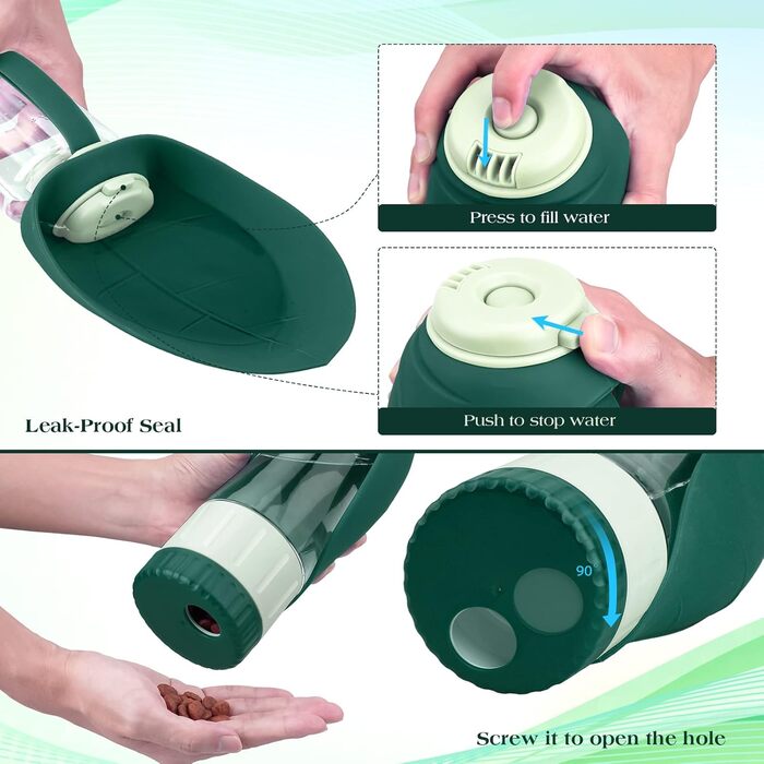 Тіовері: Поїлка-дозатор для собак та котів, 340 мл, блакитна. Зручна поїлка-дозатор для води та корму, виготовлена з якісного пластику, об'єм 340 мл. Ідеально підходить для подорожей та прогулянок з вашим улюбленцем.