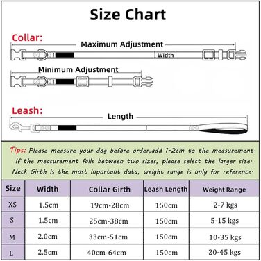 Нашийник та поводок для собак Olahibi з милим вишневим візерунком, поліестер, 1,5 м, для великих собак (L, рожева вишня) L комплект