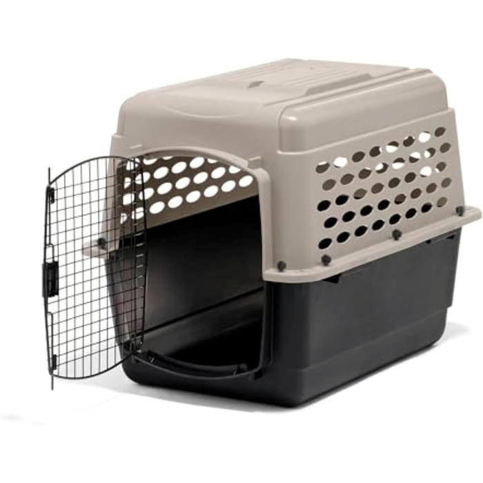 Переноска для собак Beeztees Varikennel №3, 81x57x60 см, бежево-чорна