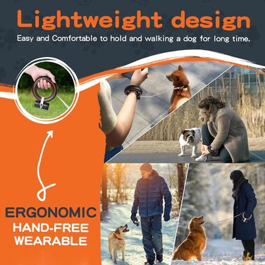 Рулетка для собак Moestar 3м, висувна, з контейнером для відходів, для малих та середніх порід (чорний/зелений, чорний/помаранчевий)