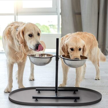 DogBuddy килимок для годування собак, водонепроникний, нековзний, для підлоги, білий, розміри: малий 48,9x28,9 см, великий 61x35,5 см, XXL 81,3x48,3 см