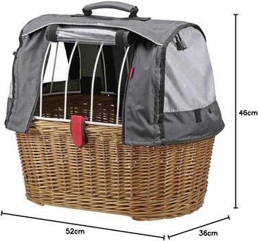 Велосумка KLICKfix DOGGY BASKET PLUS FIX чорна, M, 0399FH