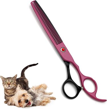 Набір професійних ножиць для собак та котів 4-в-1, включаючи ножиці для фінальної обробки, гребінець для грумінгу, з нержавіючої сталі 440C