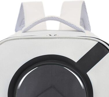 Рюкзак для тварин Kowaku: зручний переносник для собак та котів з вікном та ременем, чорний