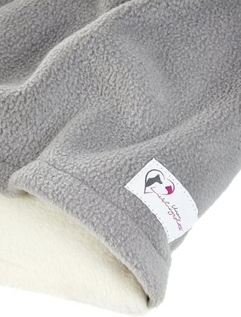 М'яке собаче ліжко з підстілкою кремового та сірого кольорів 110 x 100 см - затишок та спокій для собак завдяки м'якому ліжечку та підстилці для дому та подорожей