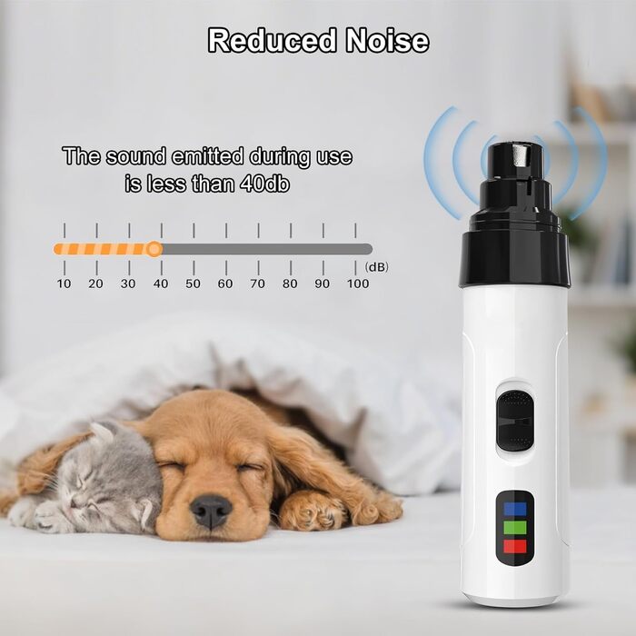 Електричний шліфувальник для собак Groom Pro: безшумний, автоматичний, USB-зарядка