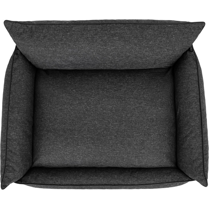 Килимок для собак, лежанка для тварин, м'яке ліжко для собак, килимок-матрац, лежанка-софа, XXXL (132 x 106 см), графітовий колір, екологічний матеріал