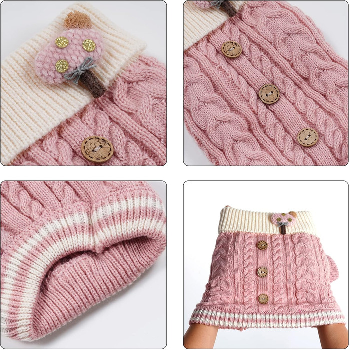 Теплий зимовий пуловер для собак з коміром-горловиною. Зручний теплий одяг для собак та кошенят в холодну погоду (X-Large)