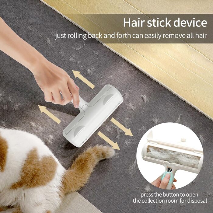 Набір щіток для тварин 5 шт. для видалення шерсті з меблів, щітки для собак та котів з довгою та короткою шерстю, ролики для видалення ворсу для дивану, ліжка, багаторазовий двосторонній набір