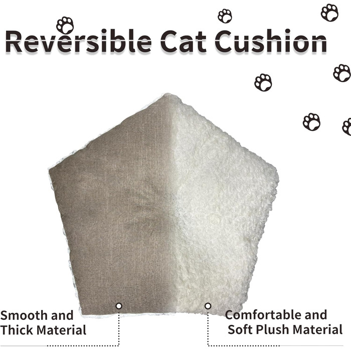 Палатка для тварин Tipi, будиночок для собак та котів з плюшевою подушкою, 60x60x70 см, коричневий