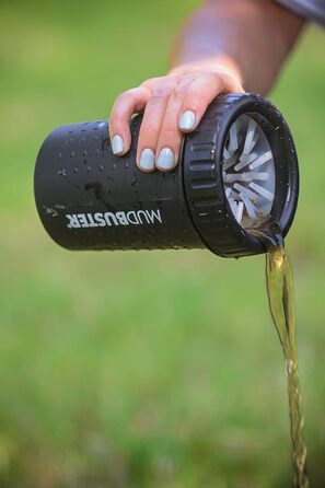 Dexas MudBuster Портативний очищувач лап для собак, середній, світло-білий (чорний, Medium)