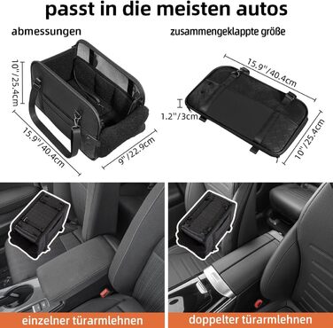 Транспортна сумка для собак та котів: переноска для тварин до 6 кг, з підстилкою та сталевим каркасом, чорна