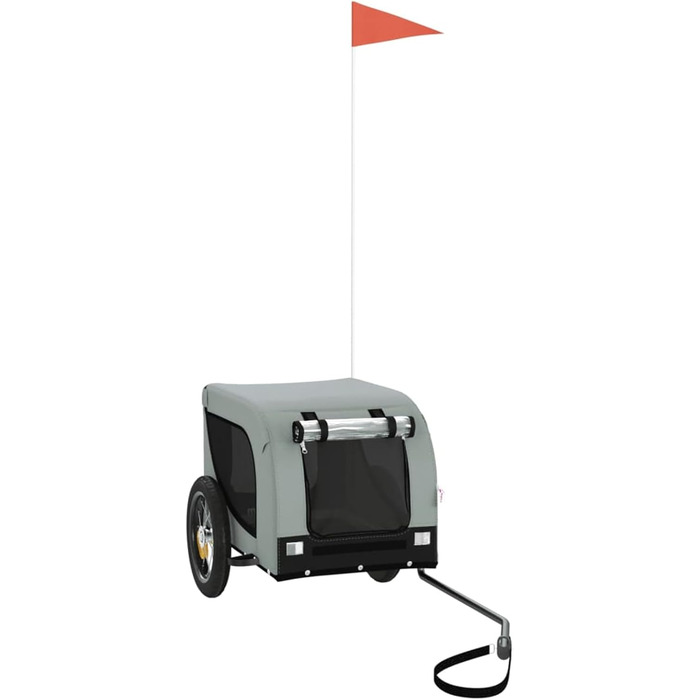 Легкий велосипедний перетягувач для собак Robuster, Oxford, 30 кг, сіро-чорний Model93993