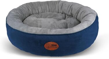 Кругле ліжко для собак та котів Fufi Large, 71 см, з м'якими краями, антиковзаюче, знімне, машинне прання