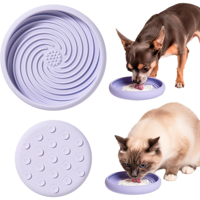 Силіконовий лежак-іграшка для собак та котів Awoo Lick Dish - повільне годування, антиковзаюча основа, для тривалих занять