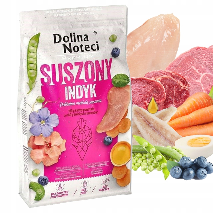 Сухий корм для собак Dolina Noteci Premium з індичкою, 9 кг