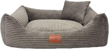 Лежанка для собак Leo4dog: зручна та миюча, для малих, середніх та великих собак. Колір: коричневий, розмір L (100x80 см)