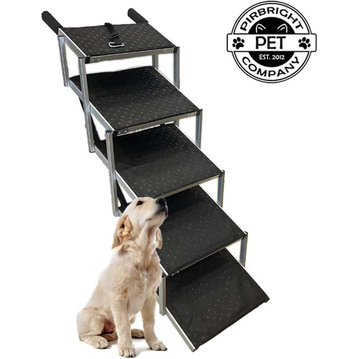 Складана переносна драбина для собак у багажник, для собак, сходинки, рампи для собак великих, середніх та маленьких порід, легка, складна, для автомобілів, SUV, вантажівок