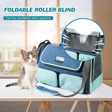 Транспортна переноска для собак та котів PETCUTE, дихаюча, складана, з м'яким матрацом, з плечовим ременем, сертифікована для авіаперевезень, жовта