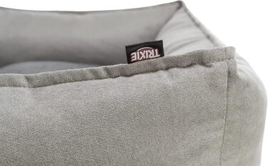 Ліжко для собак TRIXIE Leni, 60x50 см, пісок/сірий - зручне місце для сну з подушкою, кошик для собак середніх порід, неслизьке та пральне