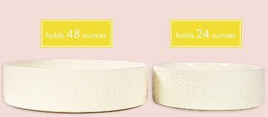 Великий керамічний миска для собак Kendra Scott, 1,4 л, для корму та води, миється в посудомийній машині, велика, 6 порцій