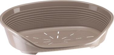 Крізь-ліжко для собак Ferplast Siesta Deluxe, XXL, 100 x 65 x 33,5 см, сірий, пластикове, знімний кошик