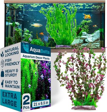 Декорації для акваріума Aquabetta: великі пластикові рослини, штучні риби, аксолотлі та черепахи. Реалістичні декорації для акваріума