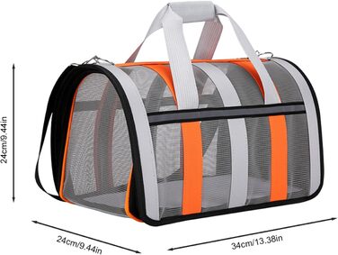 Складана переноска для тварин – практична переноска для котів та маленьких собак, м'які стінки, легка та зручна. Підходить для подорожей літаком.